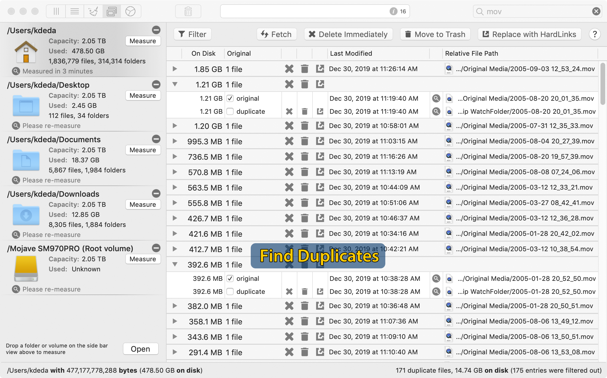 how to clean up mac caches and log files and duplicates